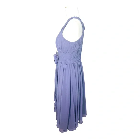 Mori Lee by Madeline Gardner Sleeveless Chiffon DressLilac Size 7/8 Never Worn - Picture 8 of 14